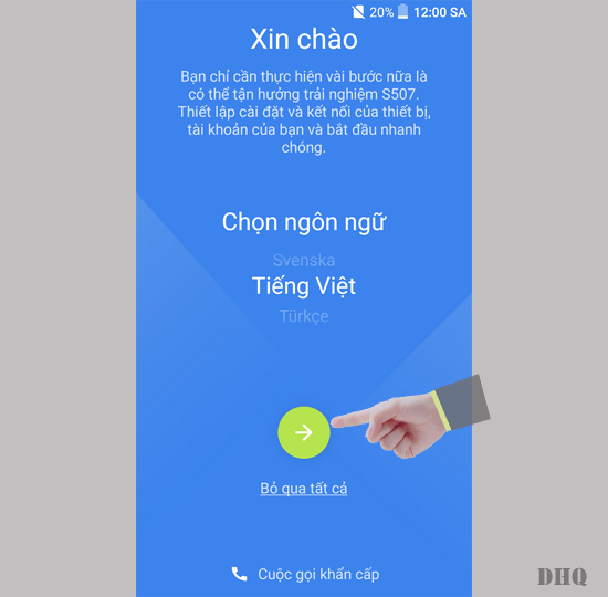 Chọn Tiếng Việt